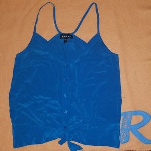 Bebe size xxsmall ladies silk shirt.